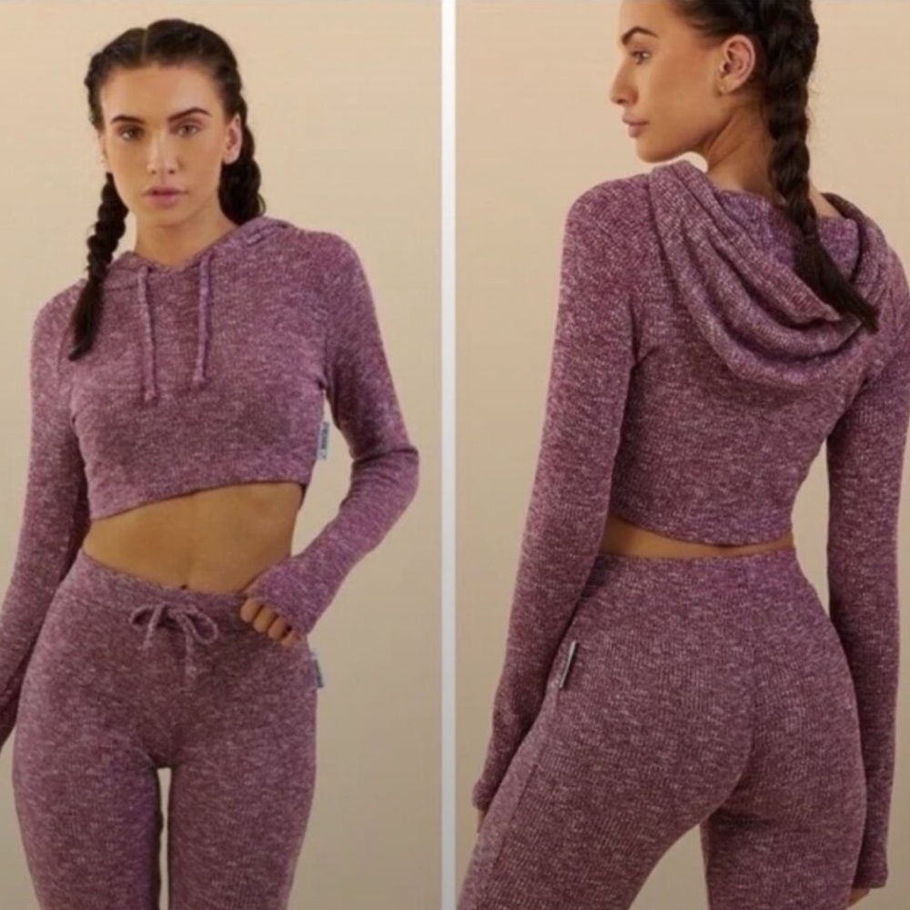 Gym Shark Slounge Set in Deep Plum